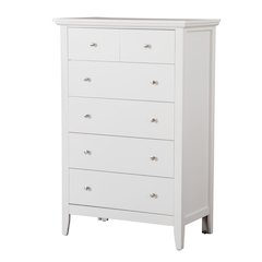 Glory Furniture Hammond Chest in White Color
