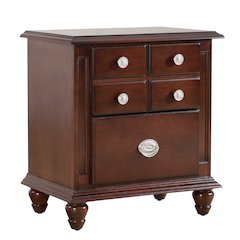 Glory Furniture Summit Night Stand in Cappuccino Color