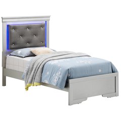 Glory Furniture Lorana Twin Bed in Champagne Color