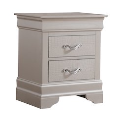 Glory Furniture Lorana Nightstand in Champagne Color