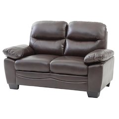 Glory Furniture Marta Loveseat in Dark Brown Color