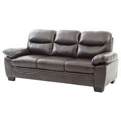 Glory Furniture Marta Sofa in Dark Brown Color