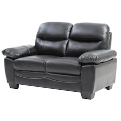Glory Furniture Marta Loveseat in Black Color