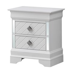 Glory Furniture Verona Nightstand in White Color