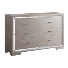 Glory Furniture Alana Dresser in Champagne Color