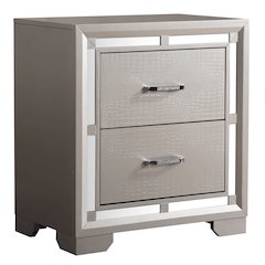 Glory Furniture Alana Nightstand in Champagne Color