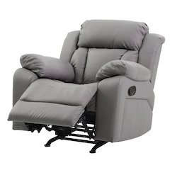 Glory Furniture Daria Rocker Recliner in Gray Color