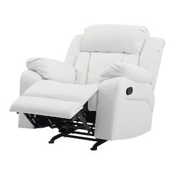 Glory Furniture Daria Rocker Recliner in White Color