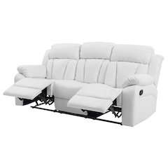 Glory Furniture Daria Reclining Sofa in White Color