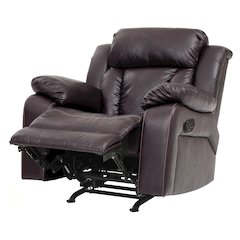 Glory Furniture Daria Rocker Recliner in Dark Brown Color