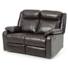 Glory Furniture Ward Reclining Loveseat in Dark Brown Color