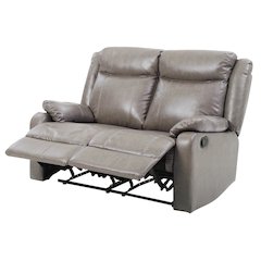 Glory Furniture Ward Reclining Loveseat in Gray Color