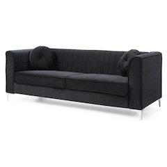 Glory Furniture Delray Sofa in Black Color