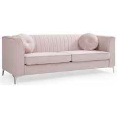 Glory Furniture Delray Sofa in Pink Color