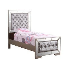 Glory Furniture Hollywood Hills Twin Bed in Champagne Color
