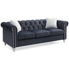 Glory Furniture Raisa Sofa in Black Color