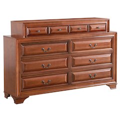 Glory Furniture LaVita Dresser in Oak Color