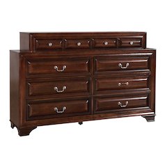 Glory Furniture LaVita Dresser in Cappuccino Color