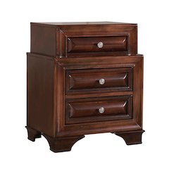 Glory Furniture LaVita Nightstand in Cappuccino Color
