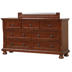 Glory Furniture Meade Dresser in Cherry Color