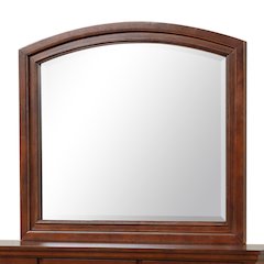 Glory Furniture Meade Mirror in Cherry Color