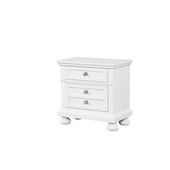 Glory Furniture Meade Nightstand in White Color