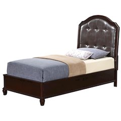Glory Furniture Triton Twin Bed in Cappuccino Color