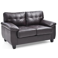 Glory Furniture Gallant Loveseat in Cappuccino Color