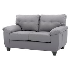 Glory Furniture Gallant Loveseat in Gray Color