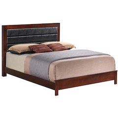 Glory Furniture Burlington King Bed in Cherry Color