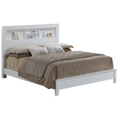 Glory Furniture Burlington King Bed in White Color