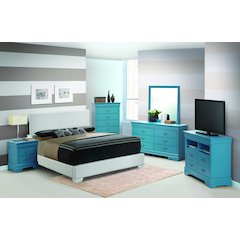 Glory Furniture Aaron King Bed in White Color