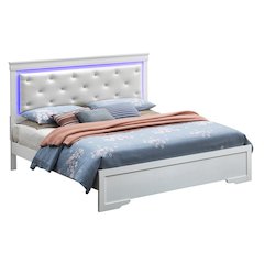 Glory Furniture Lorana Queen Bed in White Color