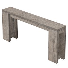 70.9" Extra-Long Narrow Farmhouse Rustic Grey Console Table