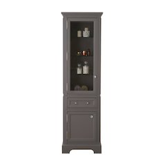 Free Standing Linen Cabinet In Cashmere Grey