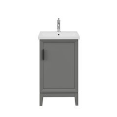 20 In. Integrated Ceramic Sink Top Bath Vanity in Cashmere Grey