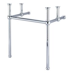 30 In. W. Single Wash Stand Only in Chrome Finish