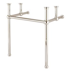 30 In. W. Single Wash Stand and P-Trap in Polished Nickel (PVD) Finish