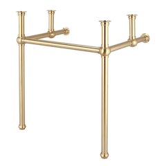 30 In. W. Single Wash Stand and P-Trap in Satin Gold Finish