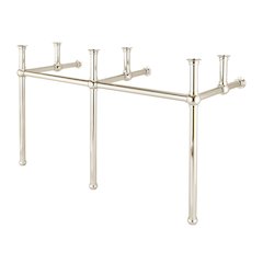 60 In. W. Double Wash Stand Only in Polished Nickel (PVD) Finish