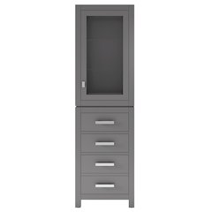 Free Standing Linen Cabinet in Cashmere Grey