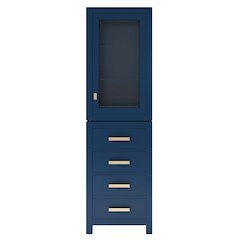 Free Standing Linen Cabinet in Monarch Blue