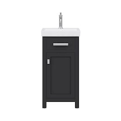 Mia 18 In. Integrated Ceramic Sink Top Bath Vanity in Espresso