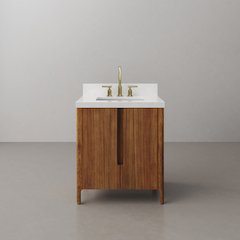 Sequoia 30 In. Single Sink Whitebrook Quartz Countertop Bath Vanity