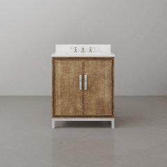 Westin 30 In. Single sink Whitebrook Quartz Countertop Bath Vanity