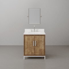 Westin 30 In. Single sink Whitebrook Quartz Countertop Bath Vanity
