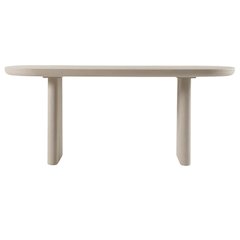 Gray Faux Cement Coffee Table with Manufactured Wood Top and Modern Design