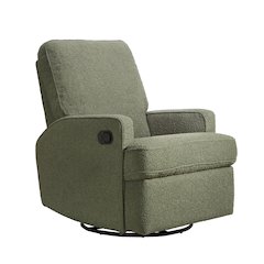 Tucker Swivel Recliner in Sage Boucle