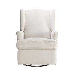 Hemingway Swivel Recliner in Ivory Stripe