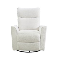Soho Swivel Glider in Cream Boucle